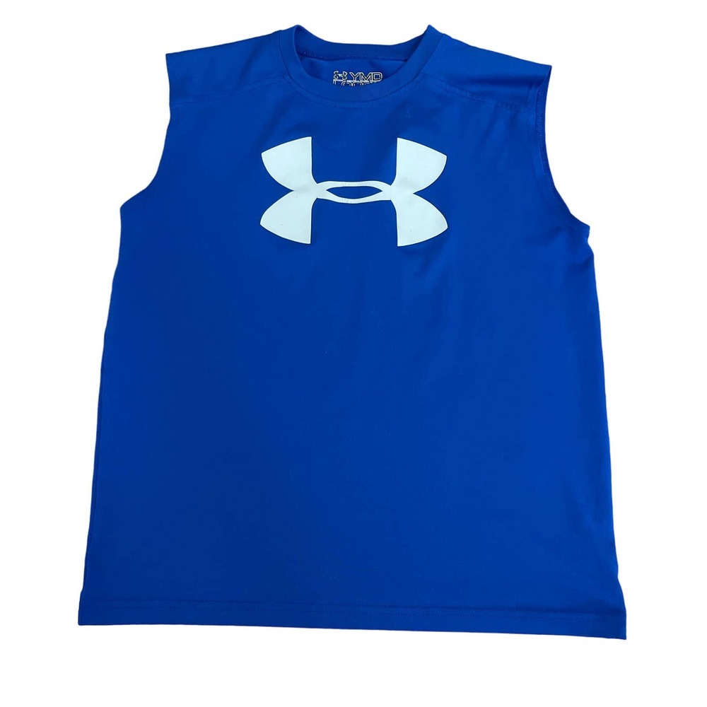 Under Armour Boys’ Tank Top Heatgear Youth Sz M Pre-owned